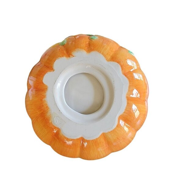 Bewitching Boo-tique Vintage Candy Bowl Pumpkins Scarecrow 6" NWB - Picture 6 of 8